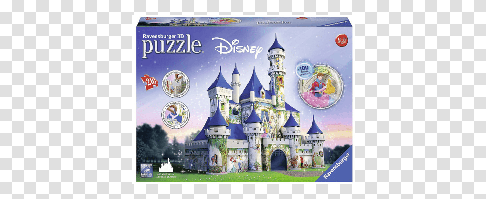 Ravensburger 216pc 3d Puzzle Disney Princesses Castle Disney Castle 3d Puzzle, Architecture, Building, Person, Human Transparent Png
