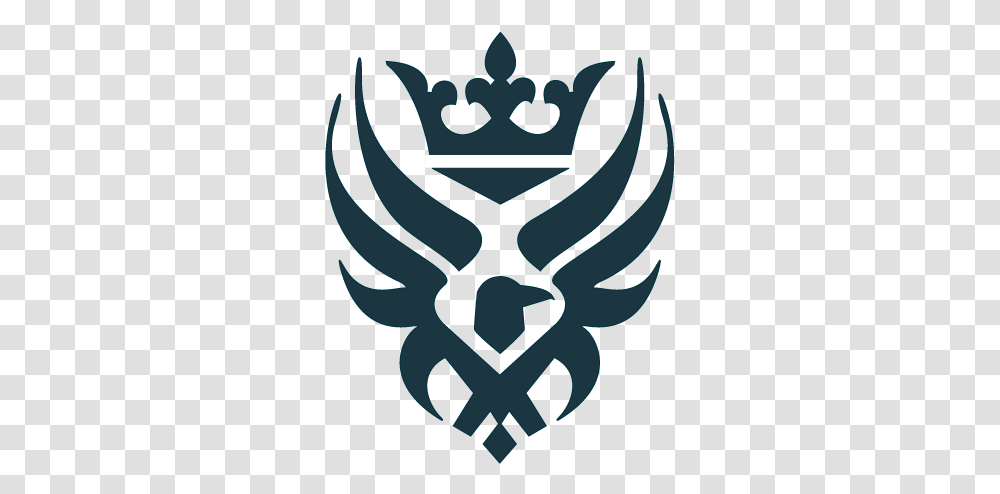 Ravenscourt Builders Logo And Identity Raven With A Crown, Symbol, Hand, Emblem, Stencil Transparent Png