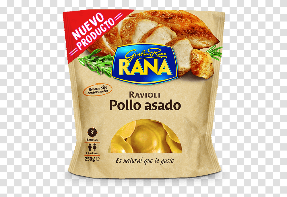 Ravioli Pollo Asado Tortellini Rana Prosciutto Crudo, Food, Bread, Pasta, Bun Transparent Png