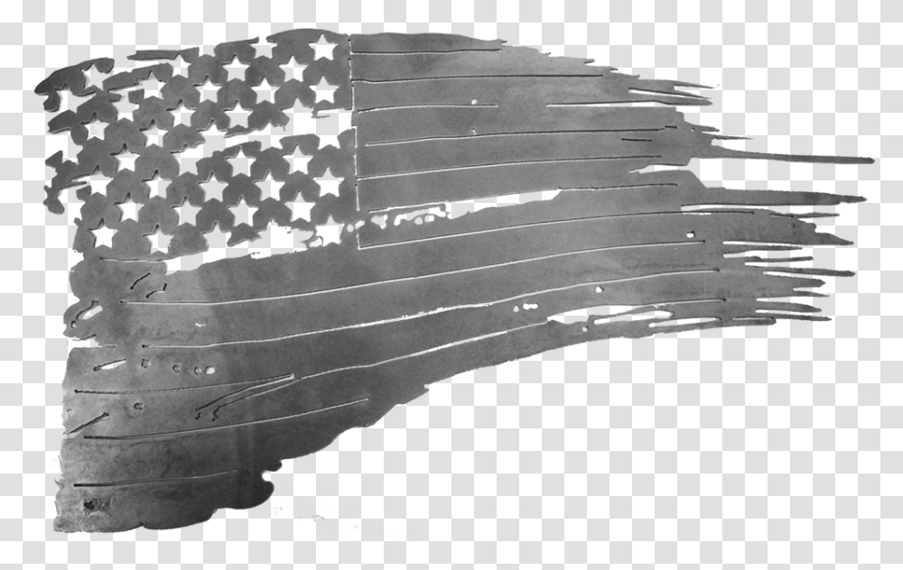 Raw American Tattered Flag American Flag Dxf Files, Outdoors, Nature, Water Transparent Png