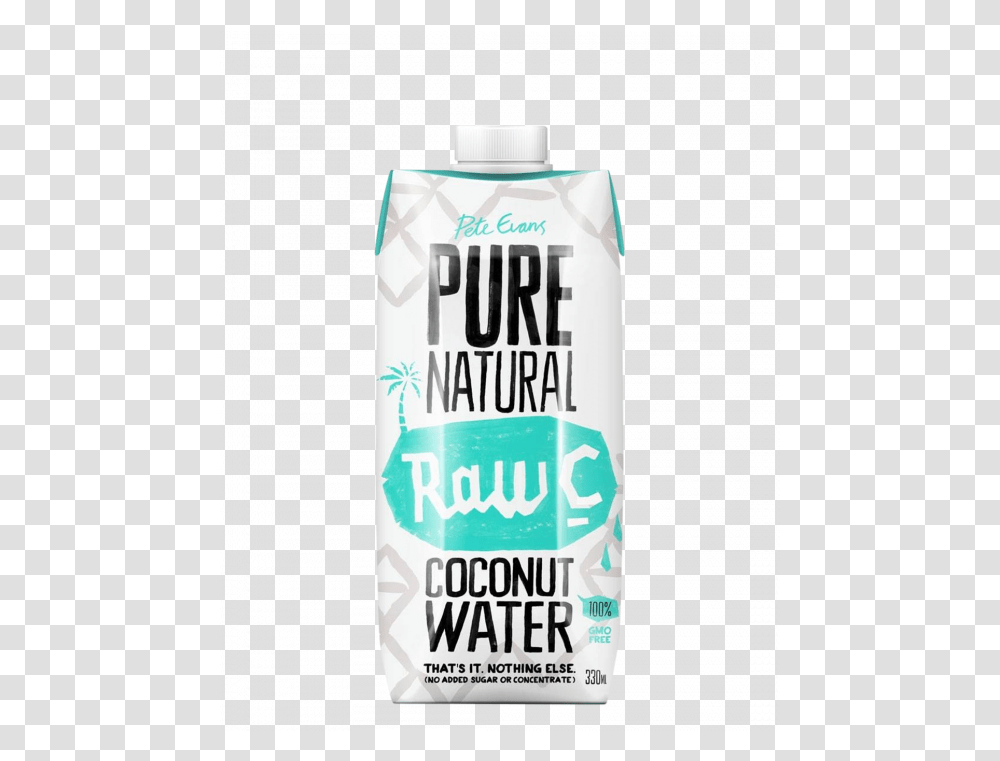 Raw C Pure Natural Coconut Water 12 X 330ml Raw C Coconut Water 330ml, Bottle, Tin, Can, Cosmetics Transparent Png