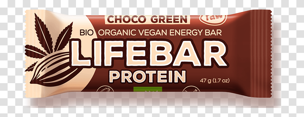 Raw Energy Choco Green Lifebar Protein Chocolate, Word, Food, Sweets Transparent Png