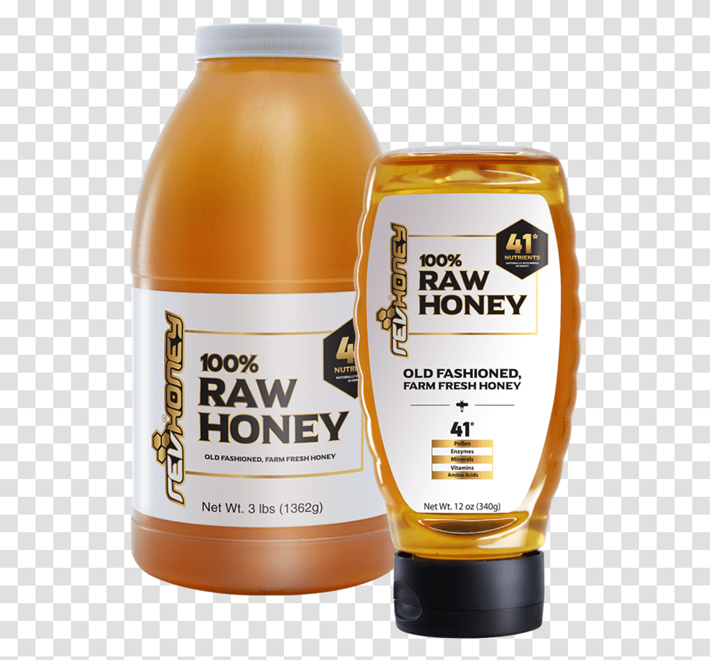 Raw Honey Group Honey Bottle, Label, Cosmetics, Plant Transparent Png