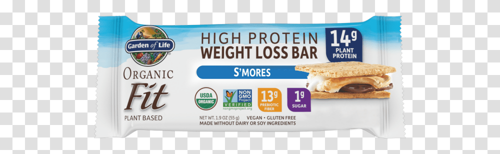 Raw Organic Fit High Protein Weight Loss Bar Biscuit, Word, Label, Burger Transparent Png