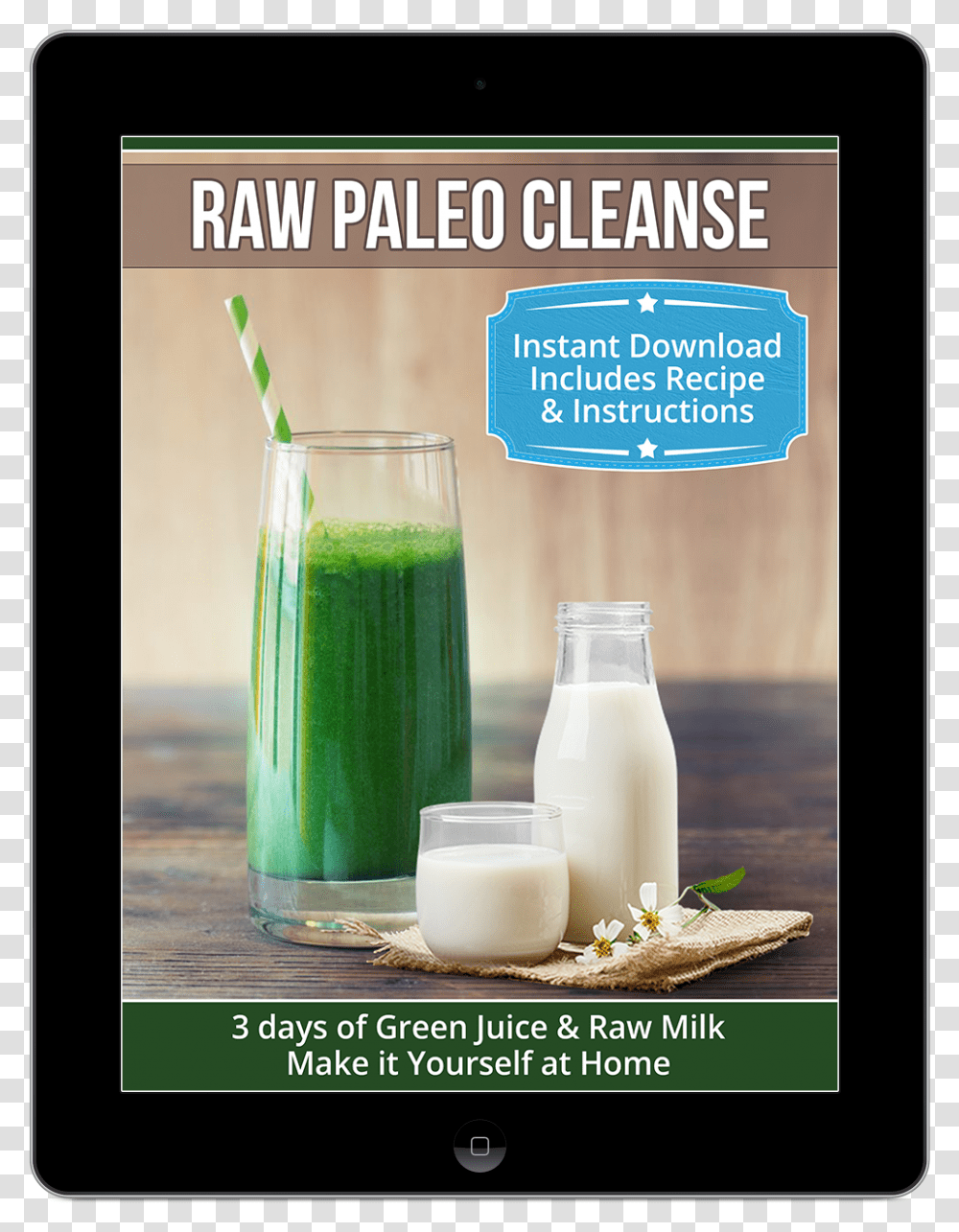 Raw Paleo Cleanse, Beverage, Drink, Juice, Milk Transparent Png