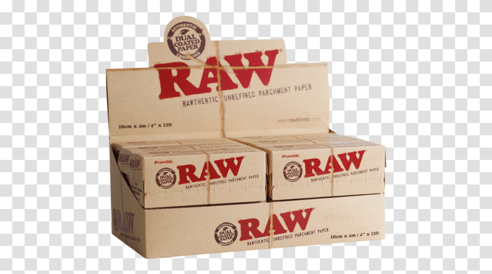 Raw Parchment Paper Display Raw Papers, Box, Cardboard, Carton, Package Delivery Transparent Png