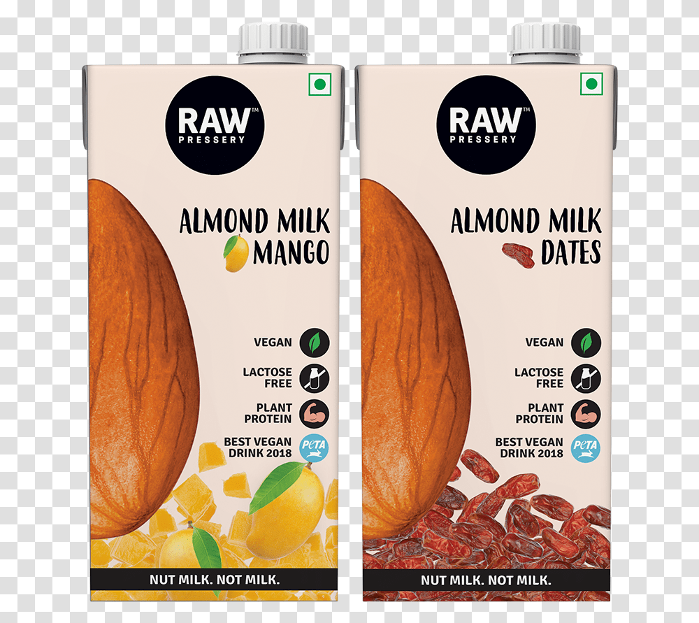 Raw Pressery Almond Milk Plain, Plant, Nut, Vegetable, Food Transparent Png