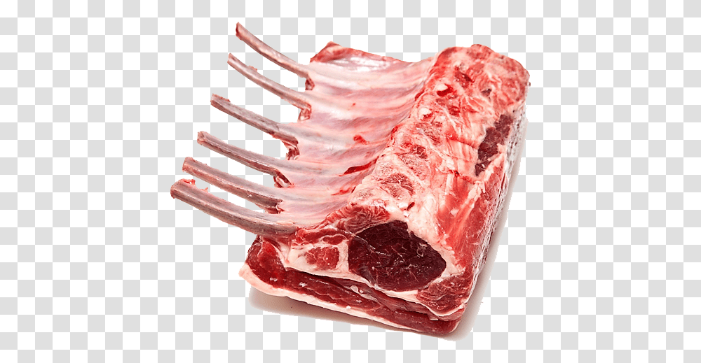 Raw Rack Of Lamb, Pork, Food, Steak, Ribs Transparent Png