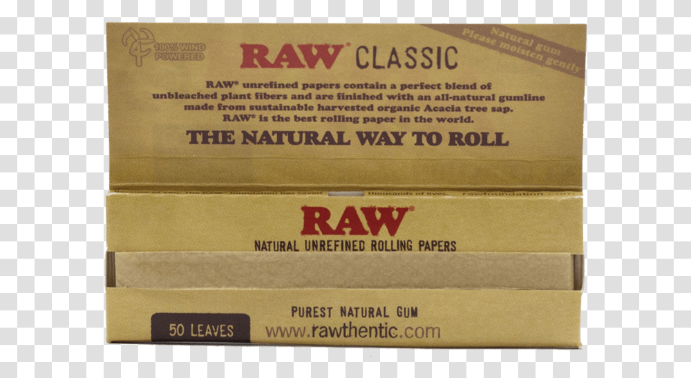 Raw Rolling Papers, Cardboard, Package Delivery, Carton, Box Transparent Png