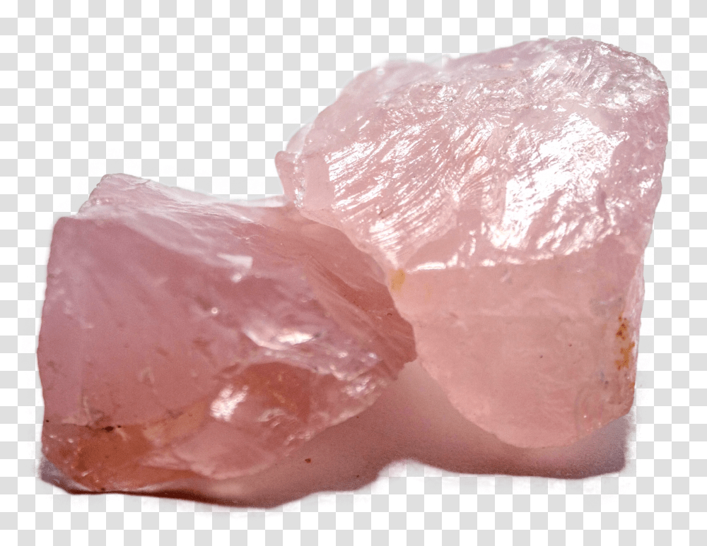 Raw Rose Quartz Crystal Solid Transparent Png