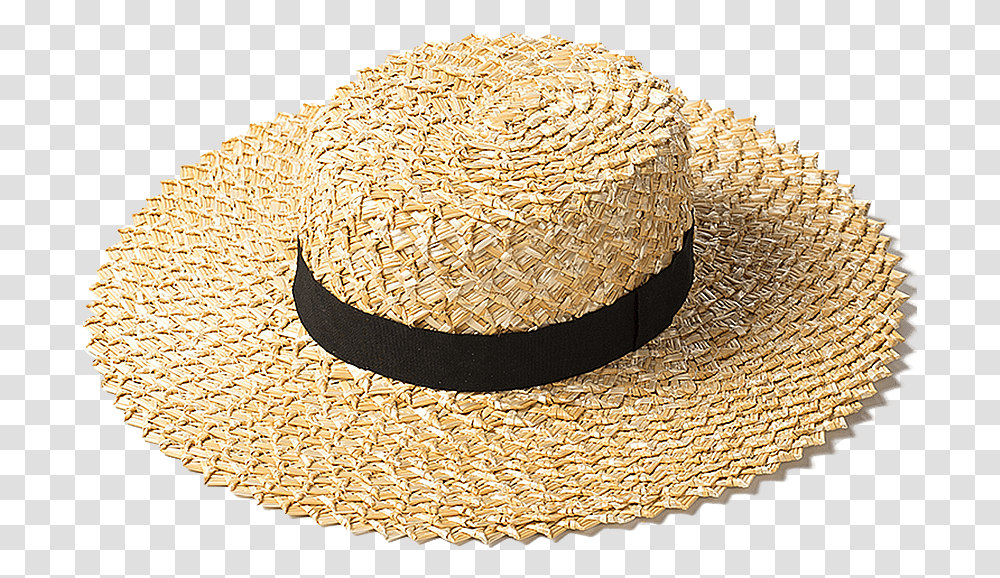 Raw Straw Handmade Boater Cowboy Hat, Apparel, Sun Hat, Rug Transparent Png