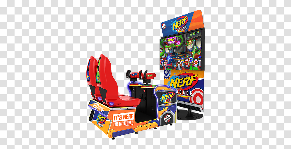 Raw Thrills Nerf Arcade, Arcade Game Machine Transparent Png