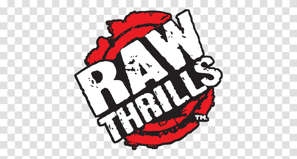 Raw Thrills Raw Thrills Logo, Text, Hand, Label, Alphabet Transparent Png