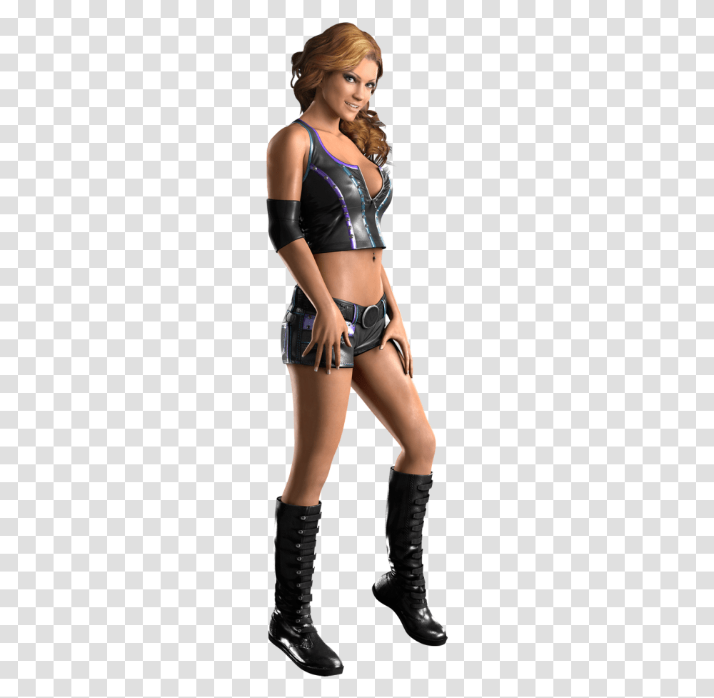 Raw Vs Smackdown 2011 Eve Torres, Person, Thigh, Shorts Transparent Png