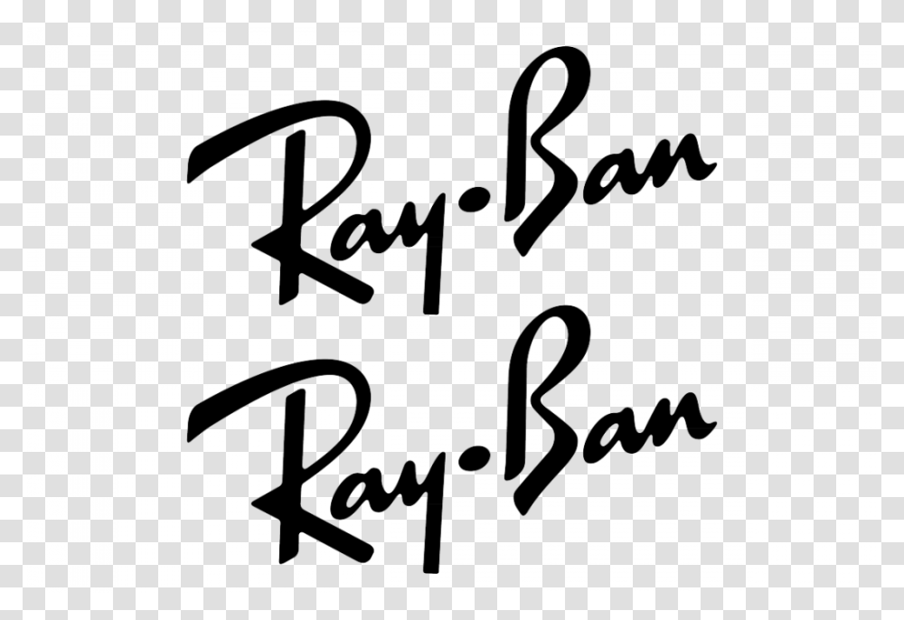 Ray Ban Logo Photos Vector Clipart, Handwriting, Word, Label Transparent Png