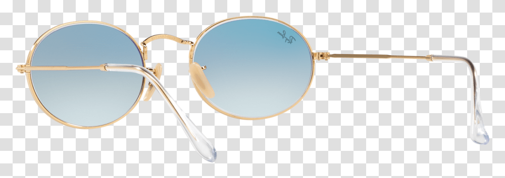 Ray Ban Oval Flat Lenses Gold Rb3547n 0013f 51 Circle, Sunglasses, Accessories, Accessory, Goggles Transparent Png
