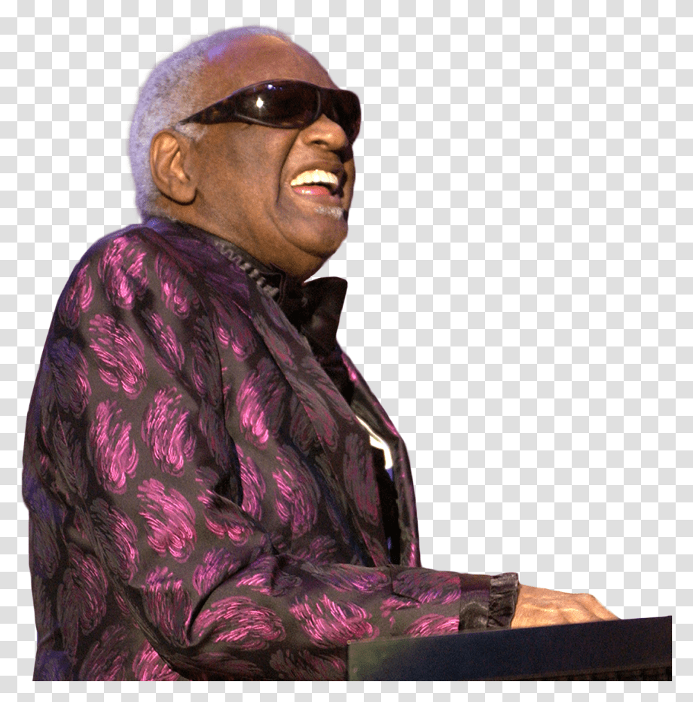 Ray Charles Ray Charles, Person, Sunglasses, Musician, Musical Instrument Transparent Png