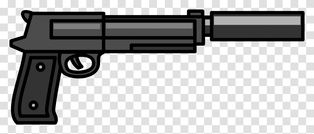 Ray Gun Clipart Silencer Gun Clipart, Weapon, Bed, Stencil Transparent Png