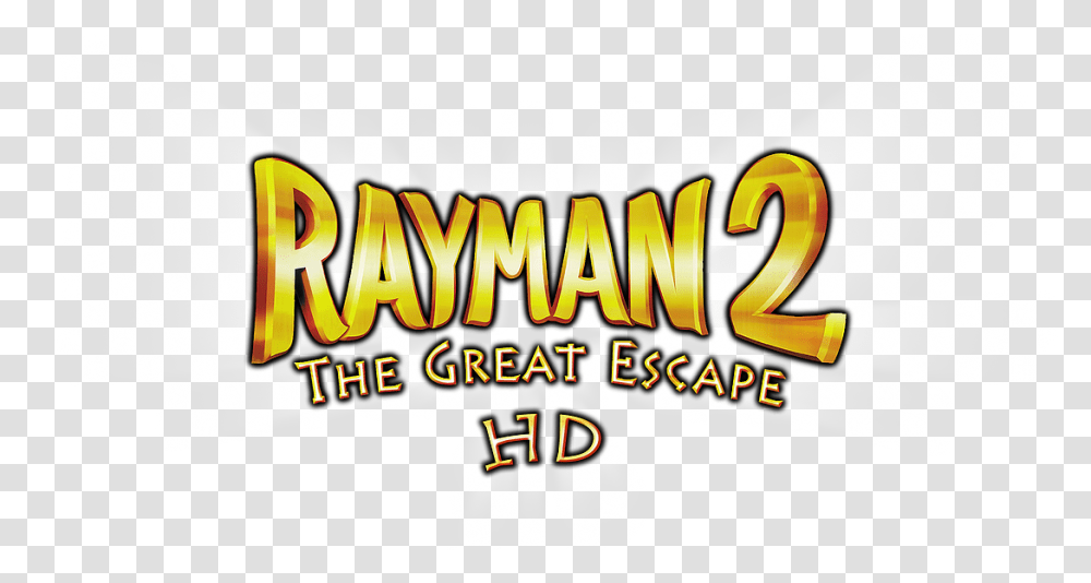 Rayman 2 Hd Logo With Light Rays Graphics, Label, Alphabet, Meal Transparent Png