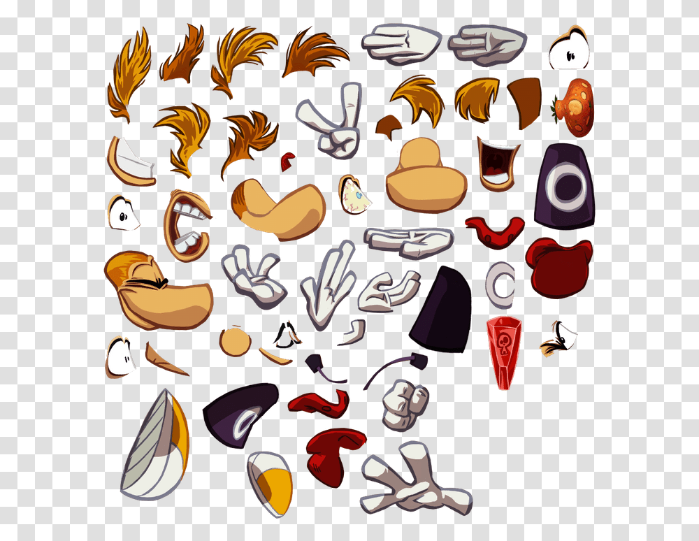 Rayman Ps1 Sprite Sheet, Drawing, Pattern Transparent Png