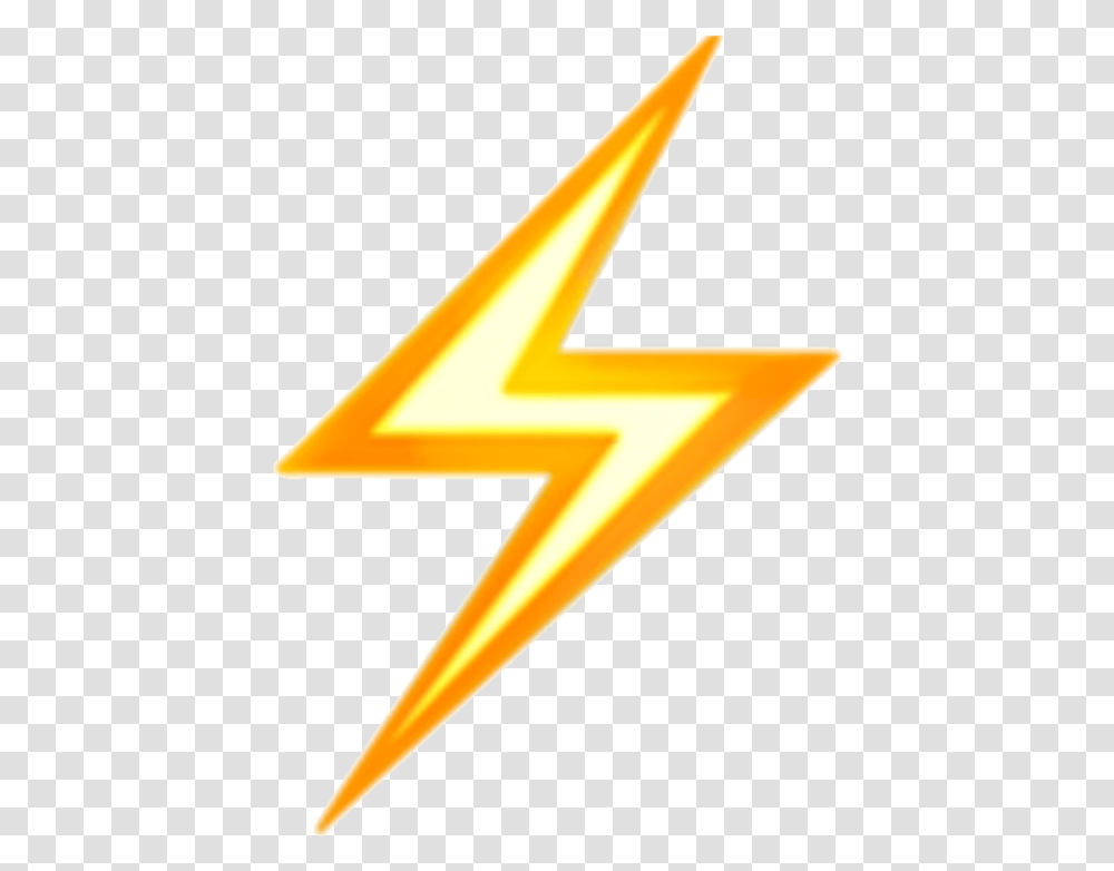 Rayo Iphone Lightning Bolt Emoji, Number, Star Symbol Transparent Png