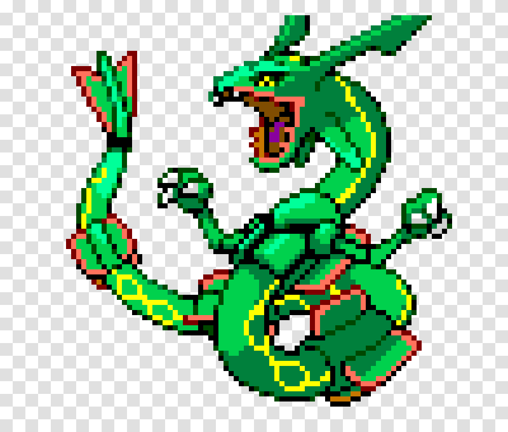 Rayquaza Pixel Art Maker, Number, Dragon Transparent Png