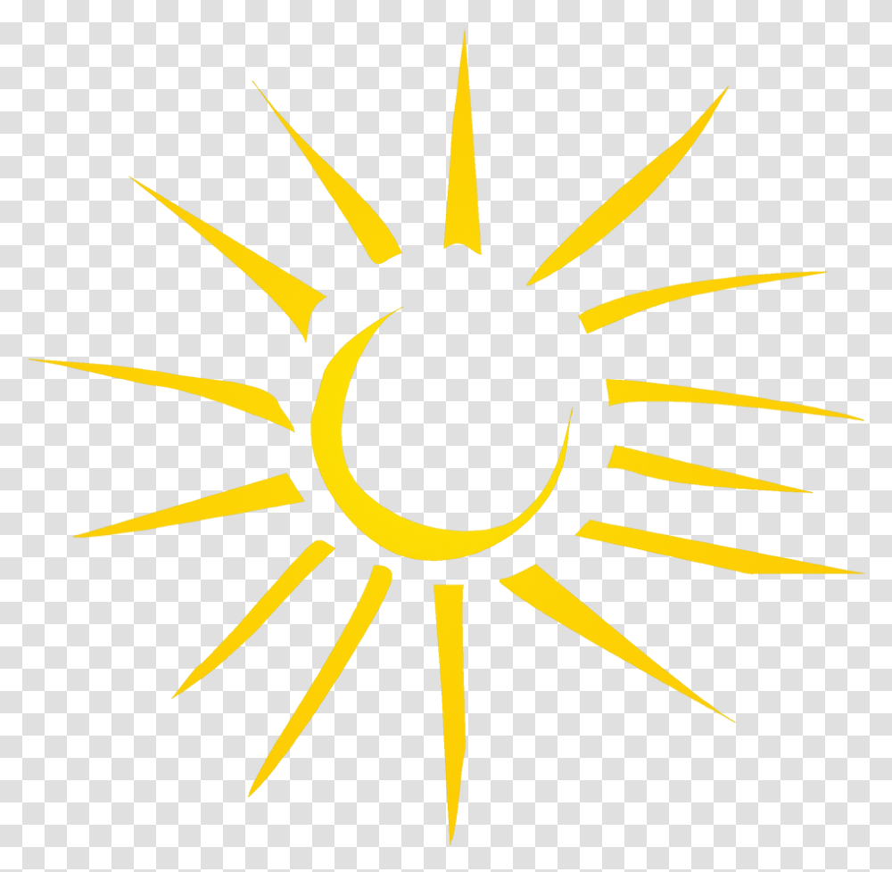 Rays Forming A Sun Drawing Clip Art Sun Ray, Outdoors, Nature, Spider Transparent Png