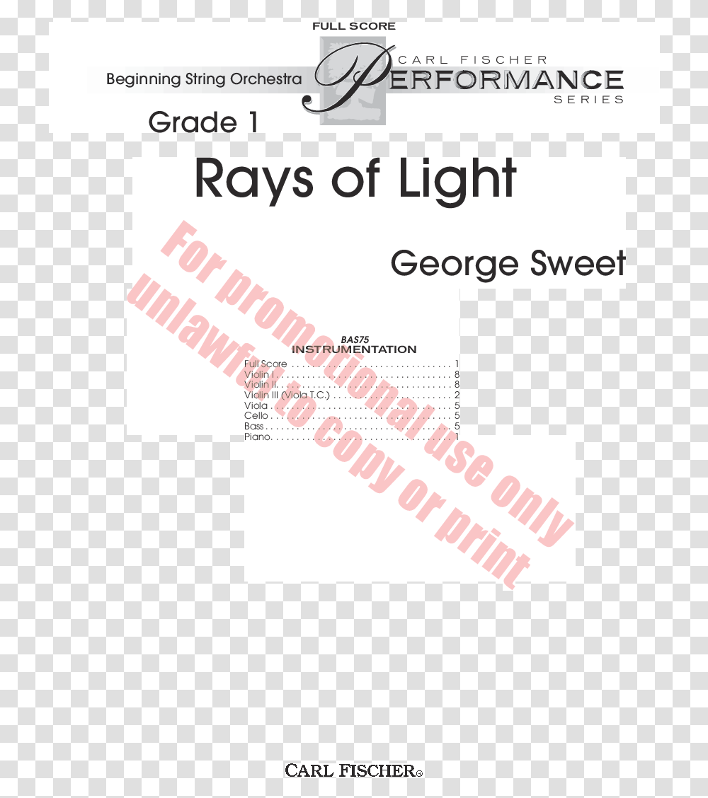 Rays Of Light By George Sweet Jw Pepper Sheet Music Thumbnail, Text, Paper, Flyer, Poster Transparent Png