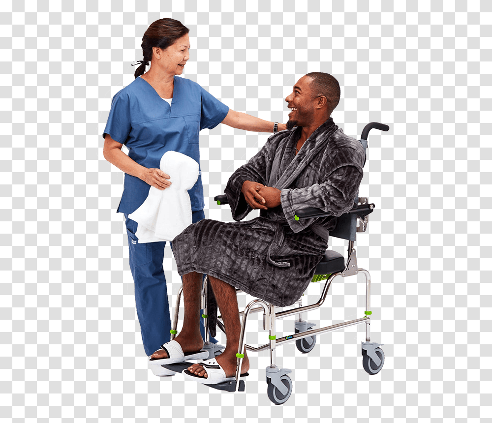 Raz Ap Mobile Shower Commode Chair Mobile Shower Commode Chairs, Furniture, Person, Sitting Transparent Png