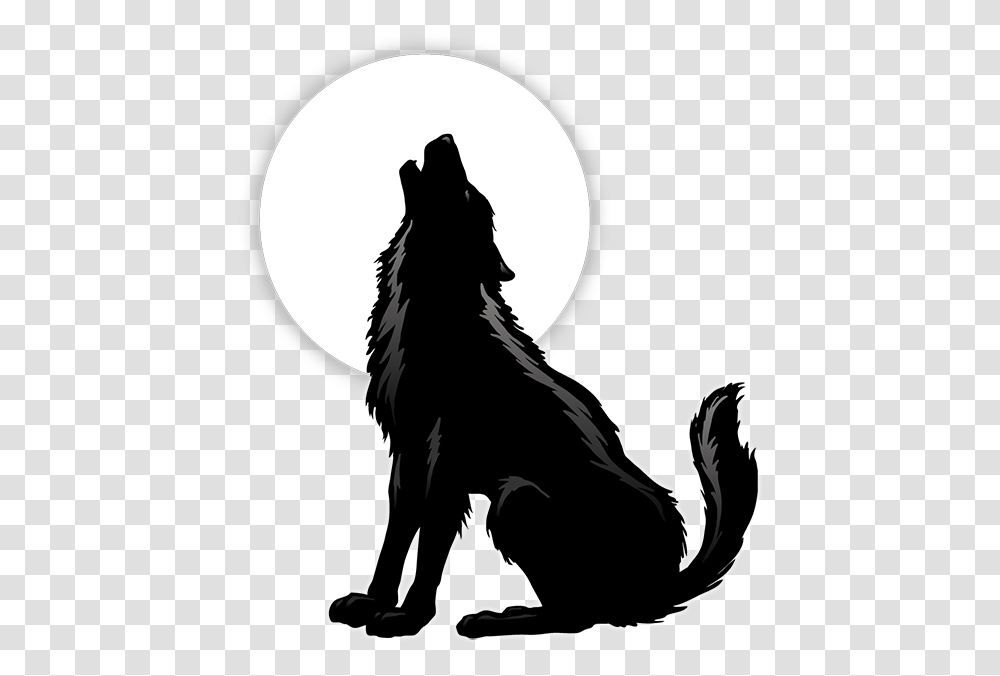 Razed By Wolves Sitting Howling Wolf Silhouette, Mammal, Animal, Horse, Coyote Transparent Png