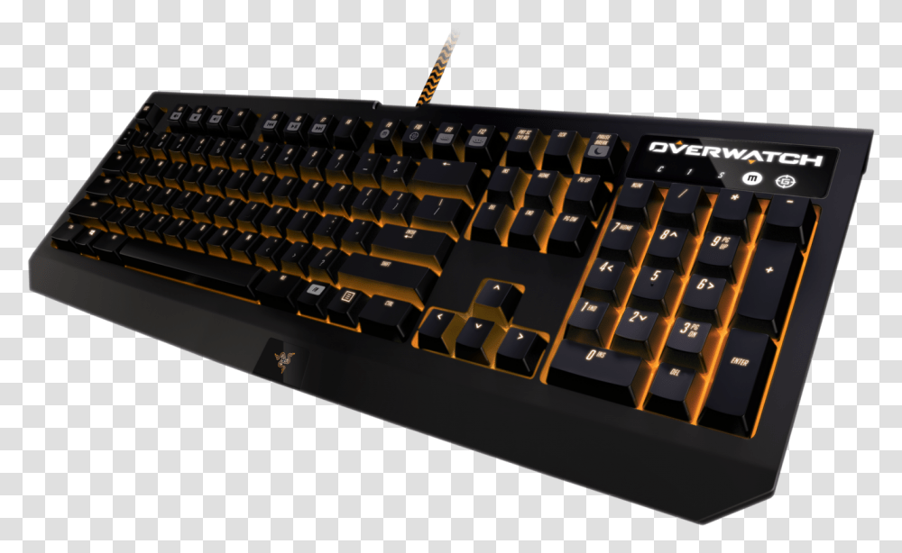 Razer Blackwidow Chroma Overwatch, Computer Keyboard, Computer Hardware, Electronics Transparent Png