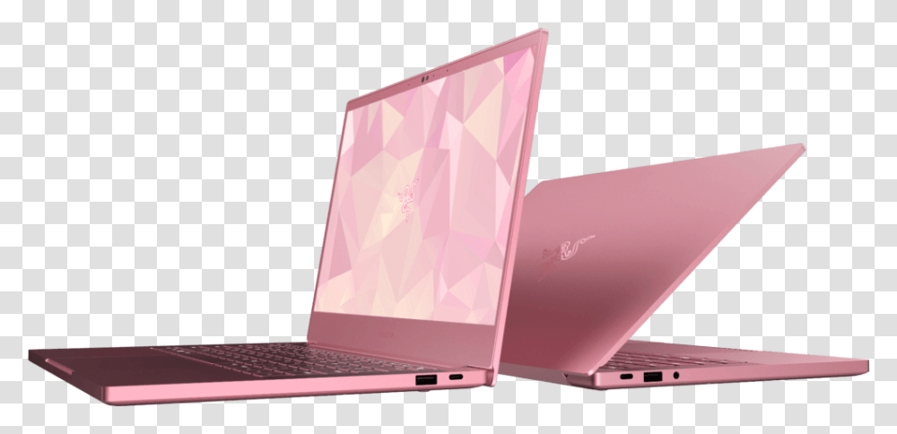 Razer Blade Stealth Ultraportable Laptop Goes Quartz Pink Logos, Pc, Computer, Electronics, Computer Keyboard Transparent Png