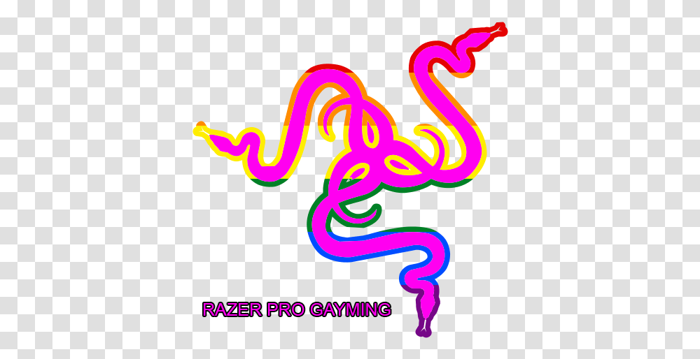 Razer Logo Pink Razer Logo, Neon, Light, Animal, Purple Transparent Png