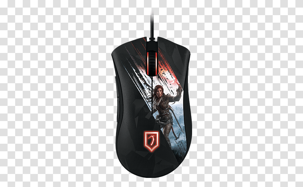 Razer Tomb Raider Mouse, Person, Poster Transparent Png