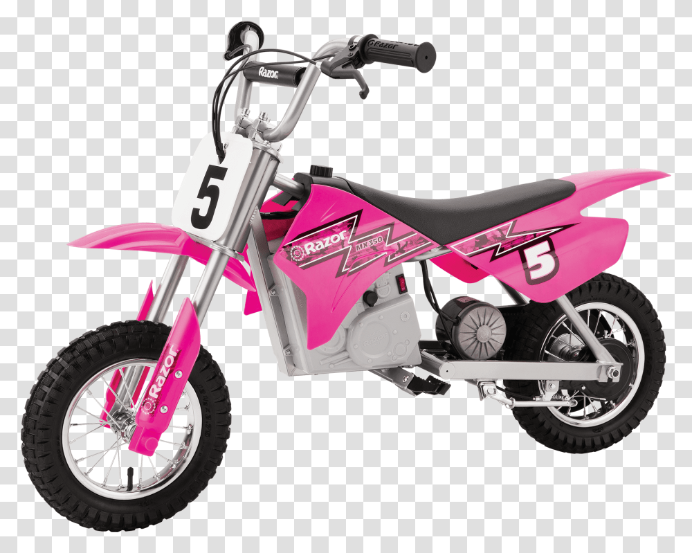 Razor Dirt Bike Mx350 Pink, Wheel, Machine, Motorcycle, Vehicle Transparent Png