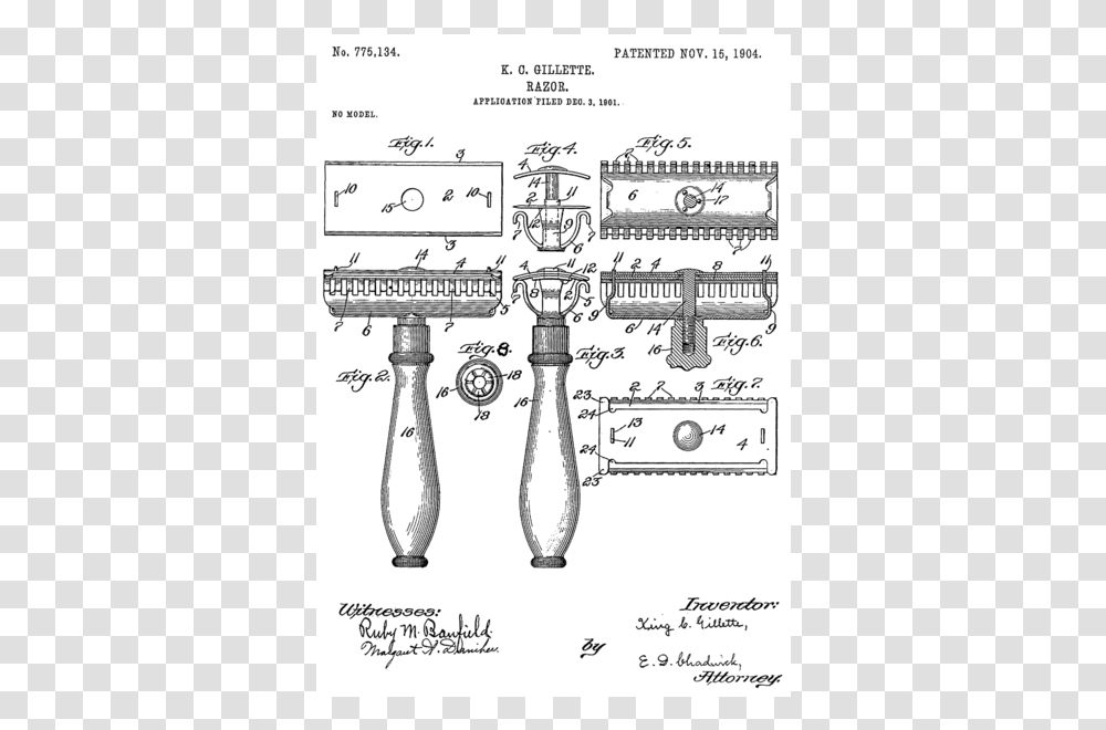 Razor Patent, Machine, Plot, Weapon, Spoke Transparent Png