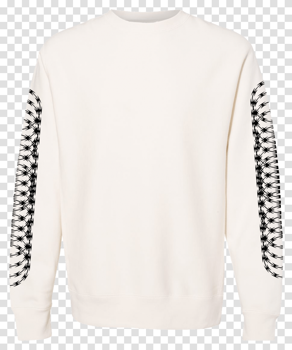 Razor Wire Sweatshirt, Apparel, Sleeve, Long Sleeve Transparent Png