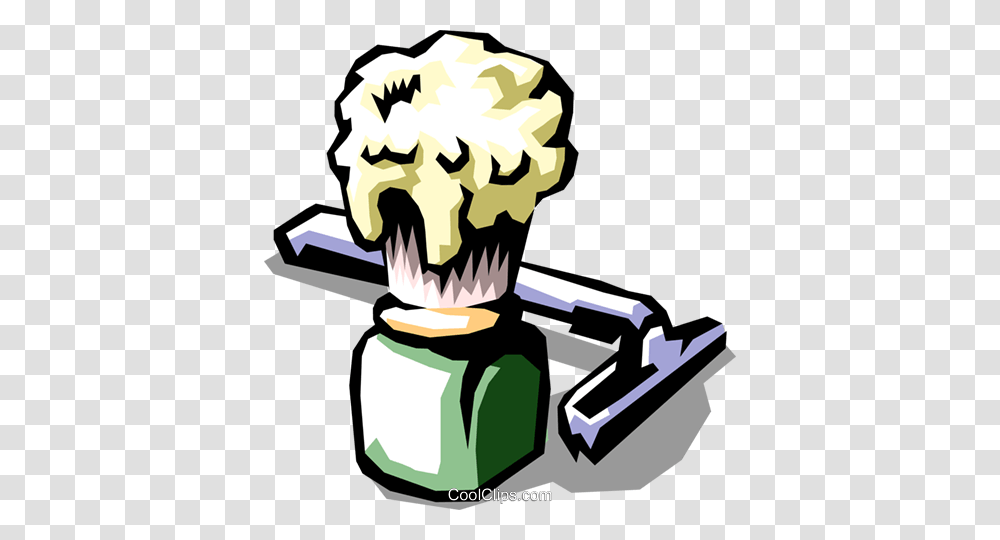 Razor With Shaving Cream Brush Royalty Free Vector Clip Art, Cleaning, Appliance, Vacuum Cleaner Transparent Png