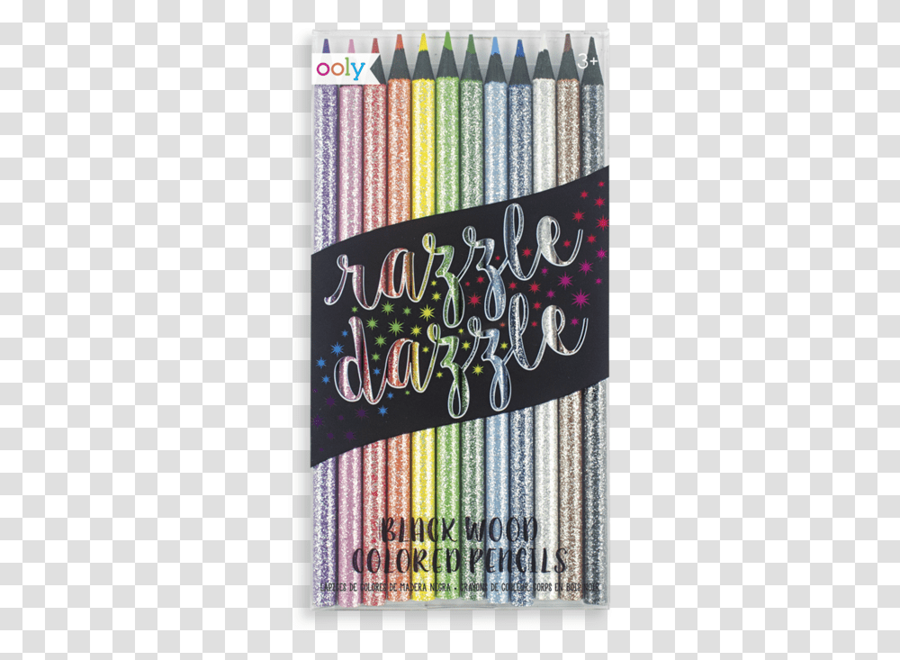 Razzle Dazzle Colored Pencils Crayons De Couleur Paillets, Book, Light, Apparel Transparent Png