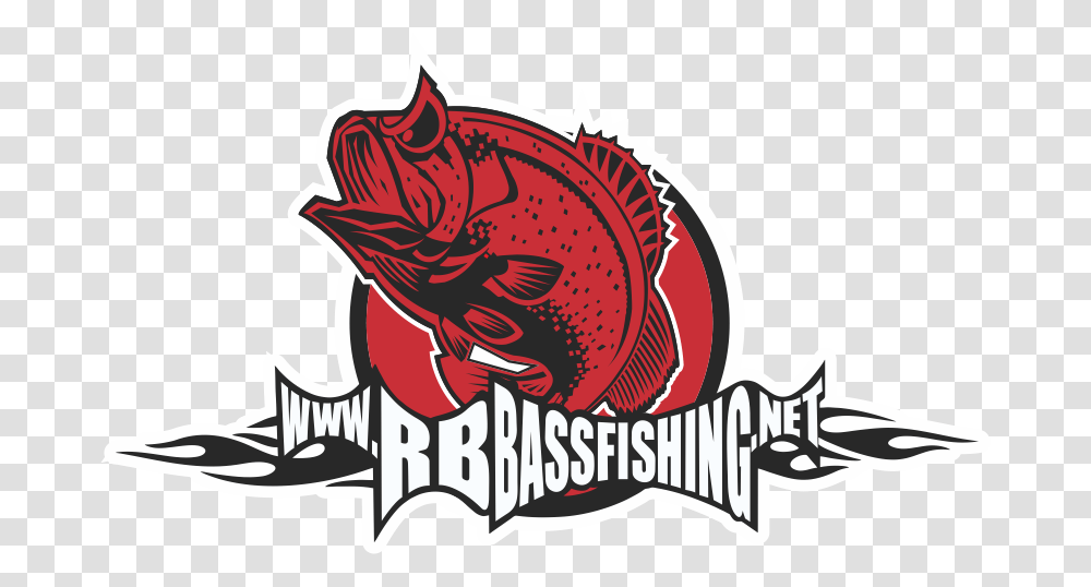Rb Bass Fishing Banner Logo Illustration, Animal, Sea Life, Poster, Mammal Transparent Png
