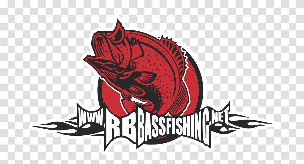 Rb Bass Fishing Banner Logo Illustration Full Size Logo, Sea Life, Animal, Seafood, Crab Transparent Png