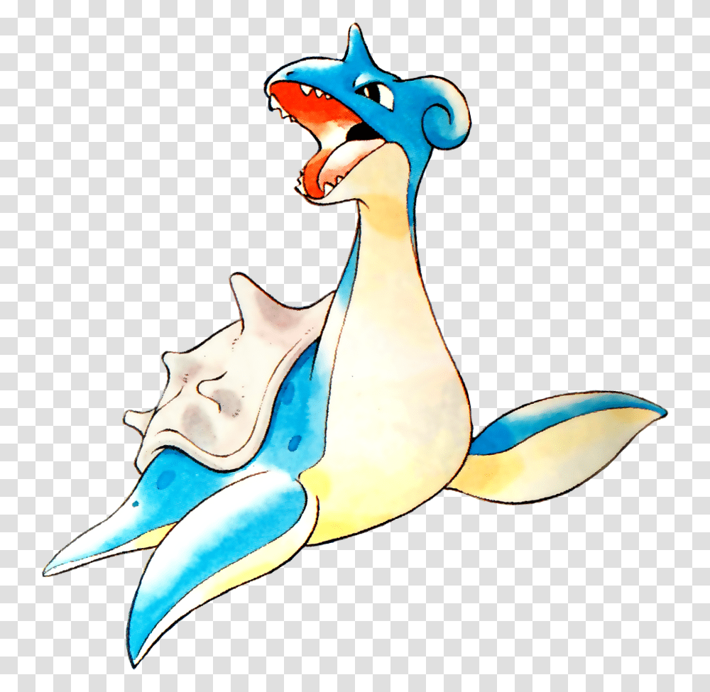 Rb Pokemon Red Blue Lapras, Animal, Pelican, Bird, Sea Life Transparent Png