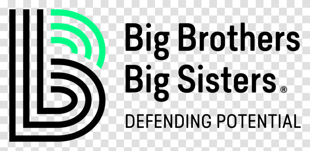 Rbg Tagline Defending Potential Black Green Big Brother Big Sister Clarksville Tn, Logo, Trademark, Stage Transparent Png