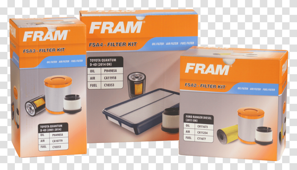 Rbh Automotive Fram Filters, Box, Cardboard, Carton, Tabletop Transparent Png