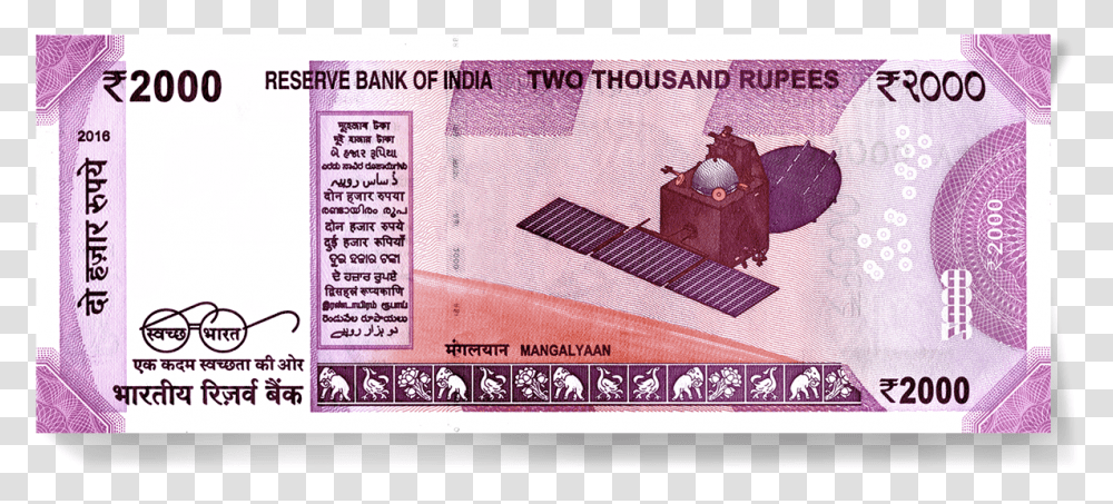 Rbi Backside Of 2000 Rupee Note, Driving License, Document, Paper Transparent Png