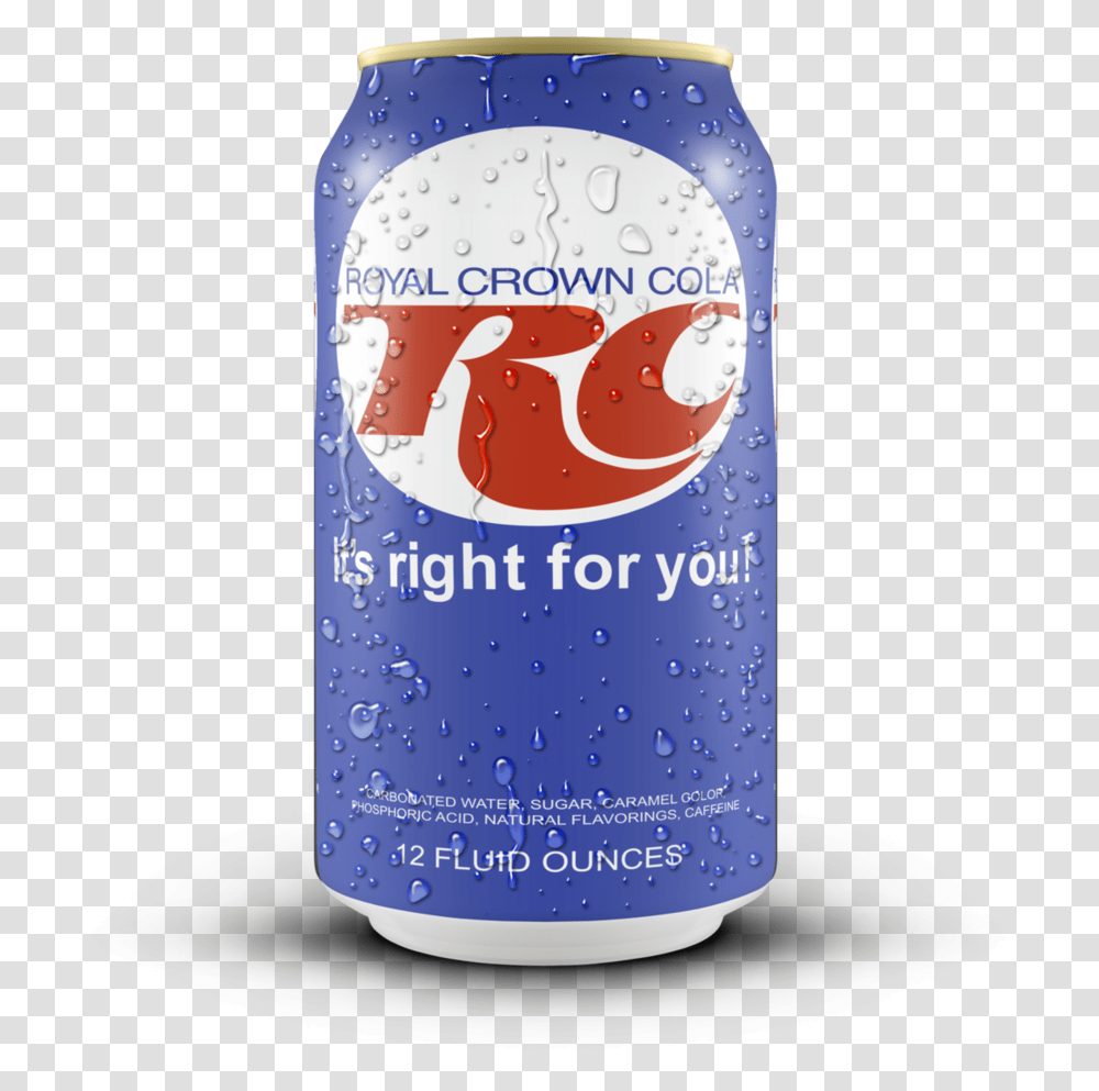 Rc Cola Background, Soda, Beverage, Drink, Tin Transparent Png