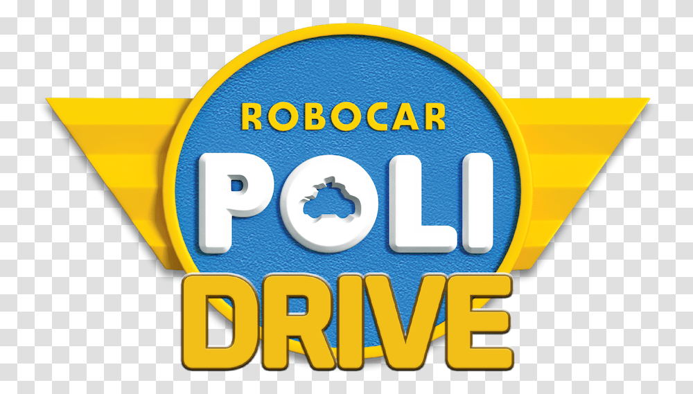 Rcp Drive Logo Robocar Poli Language, Text, Label, Vehicle, Transportation Transparent Png