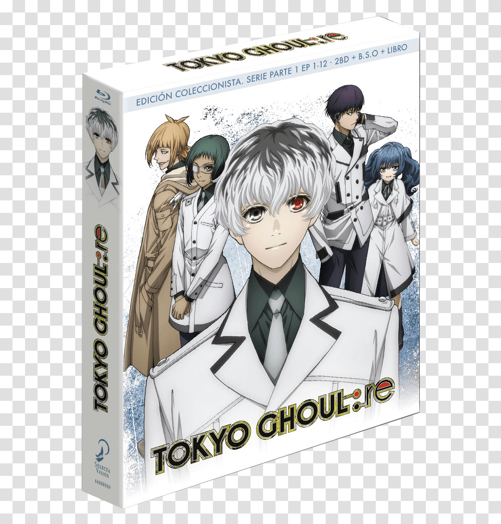 Re Bluray Collector's Edition Part Selecta Vision Tokyo Ghoul Re, Person, Manga, Comics, Book Transparent Png