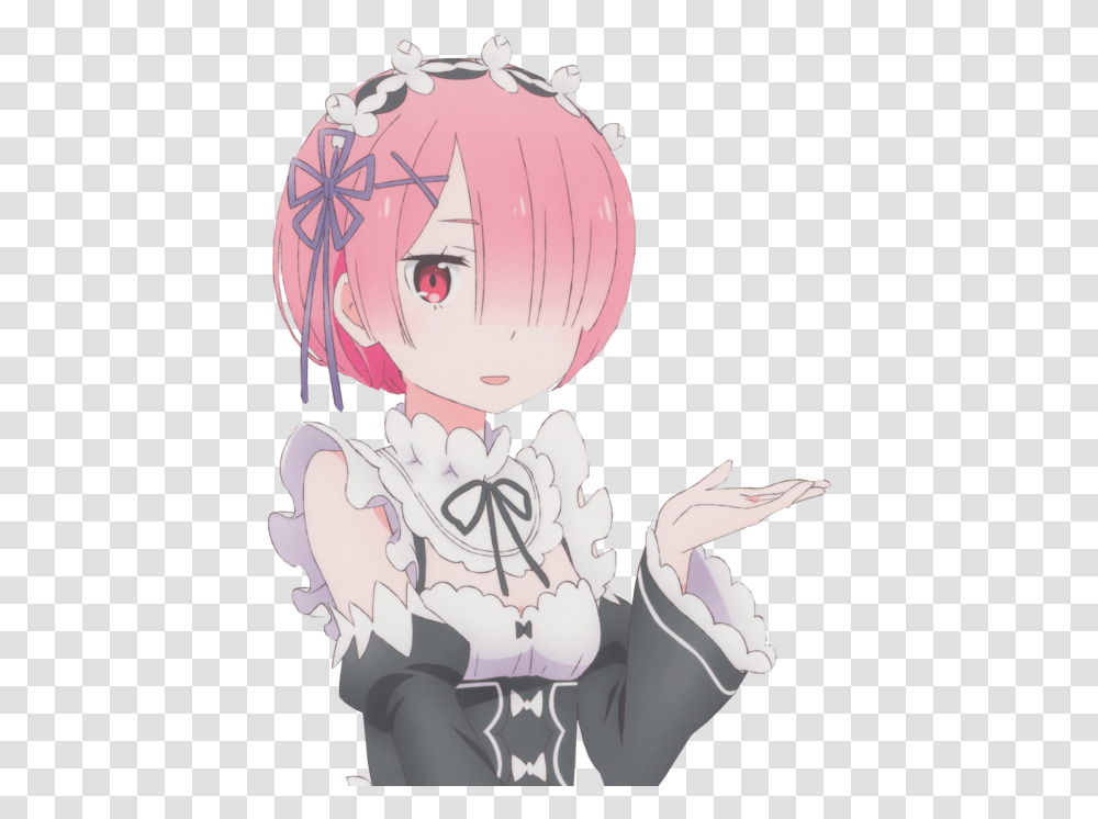 Re Zero Ram Re Zero, Comics, Book, Manga, Person Transparent Png