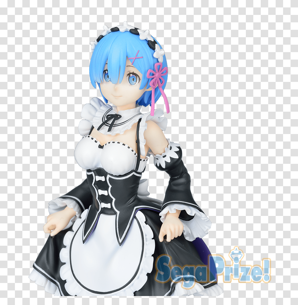 Re Zero Starting Life In Another World Ram Curtsey, Comics, Book, Manga, Doll Transparent Png